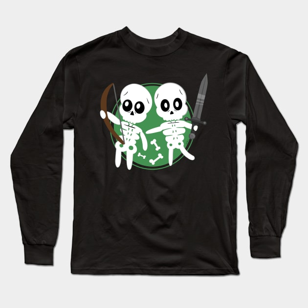 Cute Skeletons Long Sleeve T-Shirt by Milmino